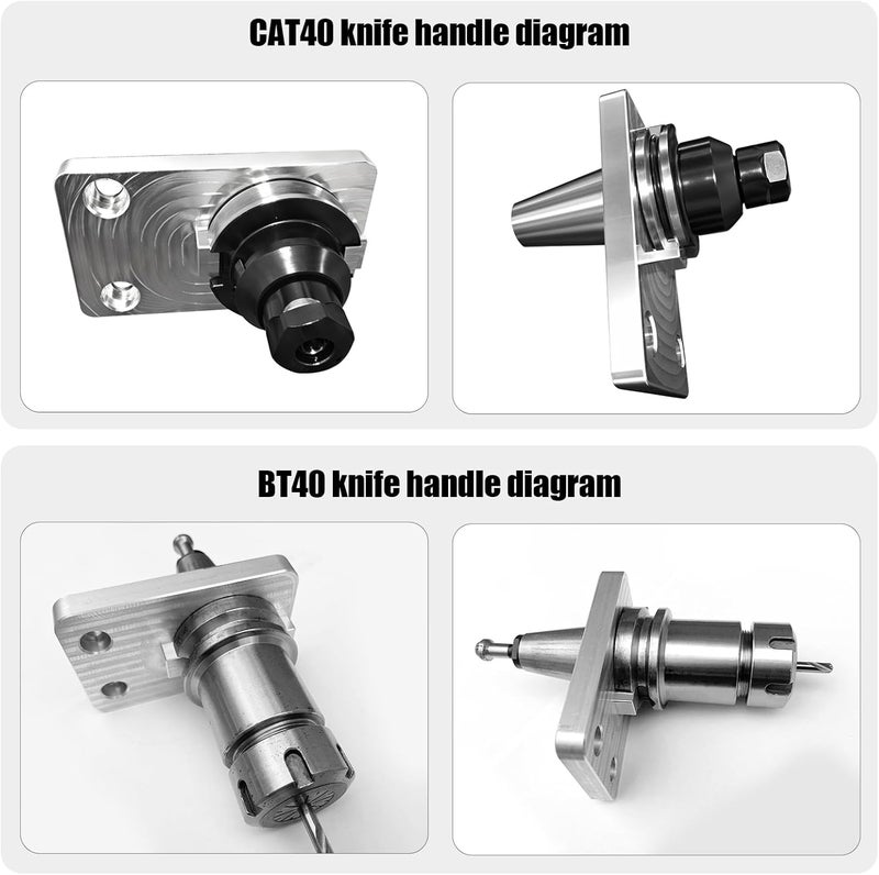 JMSMSH Aluminum CAT 40 or BT 40 universal Tool Holder Fixture for Tightening, Vise, and Mounting - Image 3
